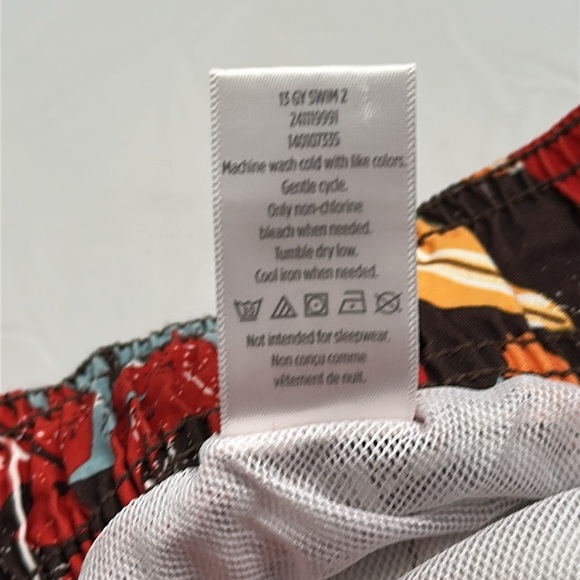 Gymboree multicolor Hawaiian print board short style swim trunks - Picture 7 of 7